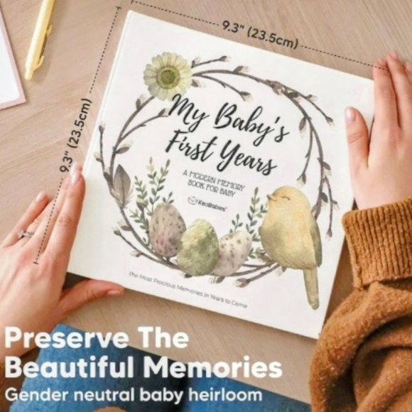 KeaBabies Modern Baby Memory Book - Picture 2 of 5